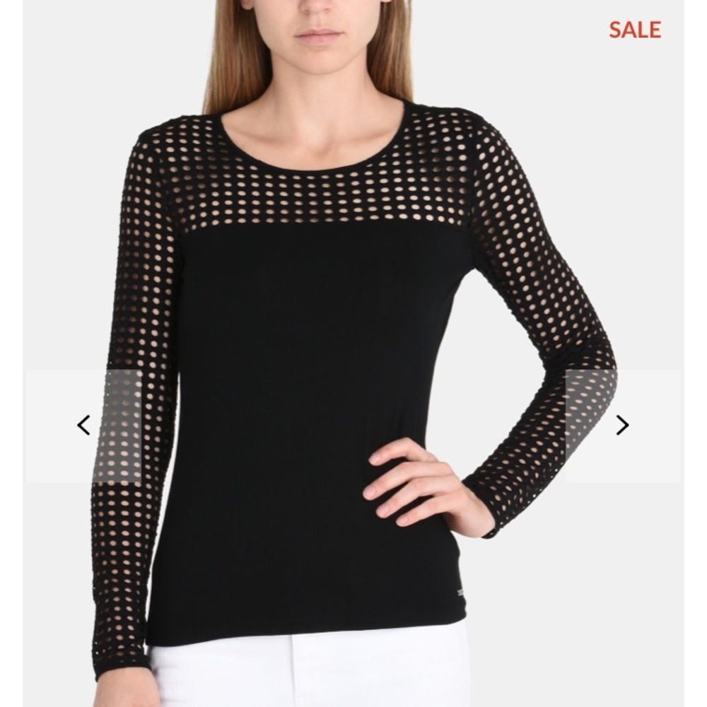 Black Armani exchange blouse- gently used